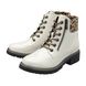 Lotus Lace Up Boots - White patent - ULB383/64 CHARLESTON ZIP